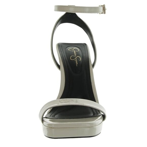 NEW Jessica Simpson Adonia Platform Patent Heeled Sandal in Chalk Sz. 9.5 - Picture 3 of 3